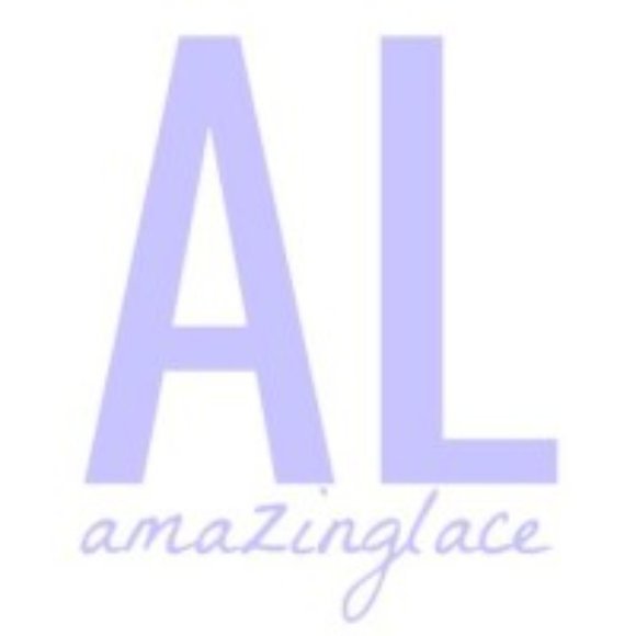 AMAZING LACE  navy polka dots blouse size S - Picture 2 of 9